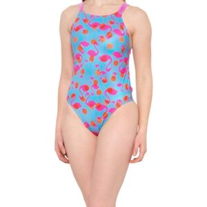 Speedo Eco Endurance Cheeky Fit One Piece Swimsuit Flamingo Size 32 (6)  NWT